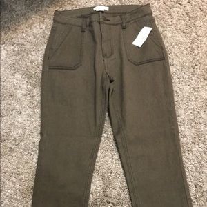 Olive green pants